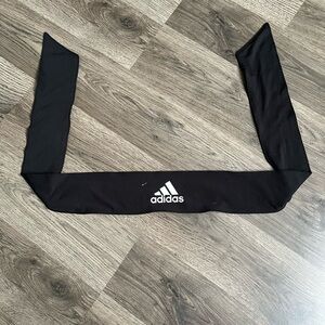 adidas Black Performance Head Wrap with White Logo